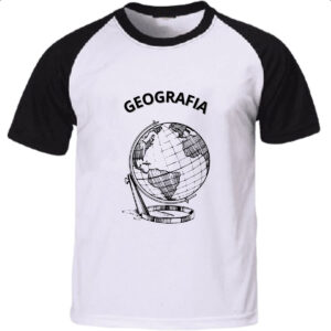 Camiseta Raglan Geografia Globo