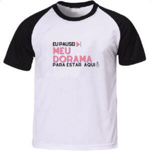 Camiseta Raglan Pausei meu dorama