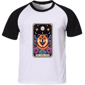 Camiseta Raglan Taro cachorro Chow Chow