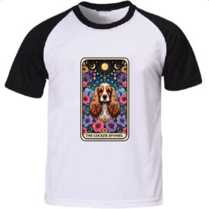 Camiseta Raglan Taro cachorro Cocker Spaniel