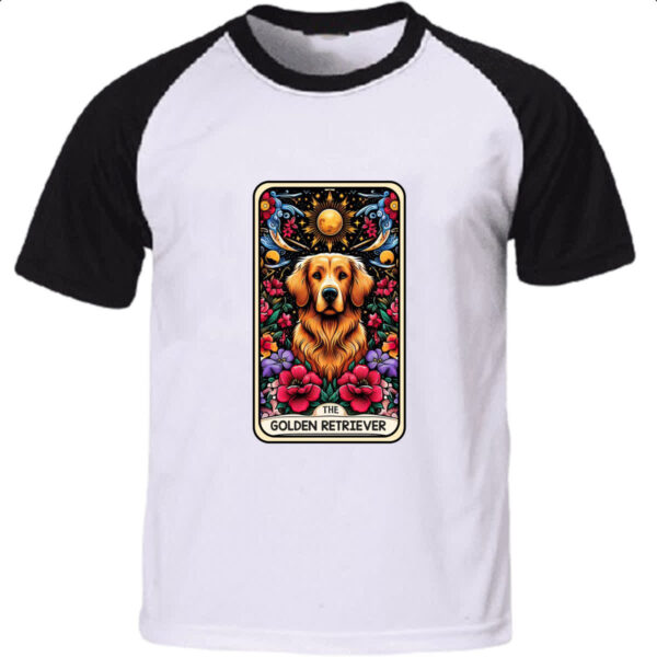 Camiseta Raglan Taro cachorro Golden Retriever