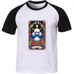 Camiseta Raglan Taro cachorro Poodle