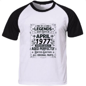Camiseta Raglan Legends Were Born ABR-1977