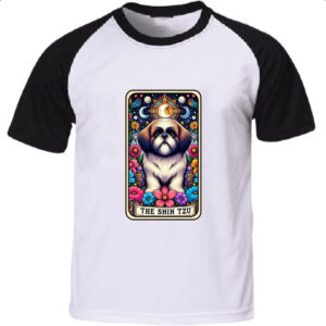 Camiseta Raglan Taro cachorro Shih Tzu