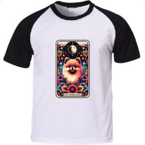 Camiseta Raglan Taro cachorro Spitz-alemao