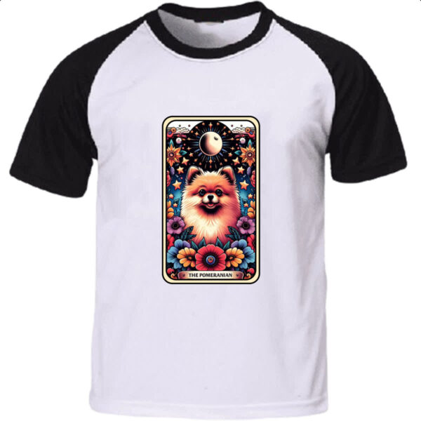 Camiseta Raglan Taro cachorro Spitz-alemao