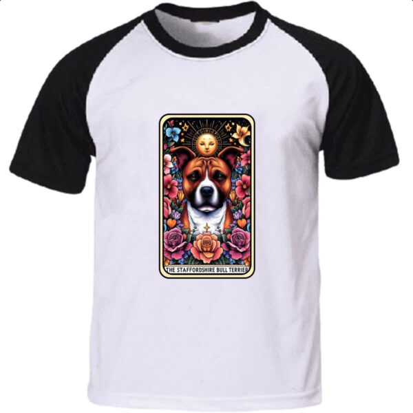 Camiseta Raglan Taro cachorro staffbull