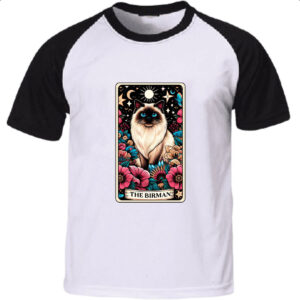 Camiseta Raglan Taro gato Birmanes