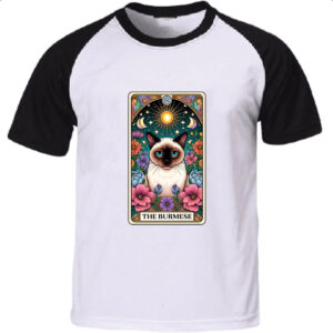 Camiseta Raglan Taro gato Burmes