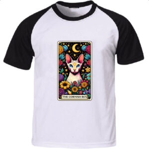 Camiseta Raglan Taro gato Cornish Rex