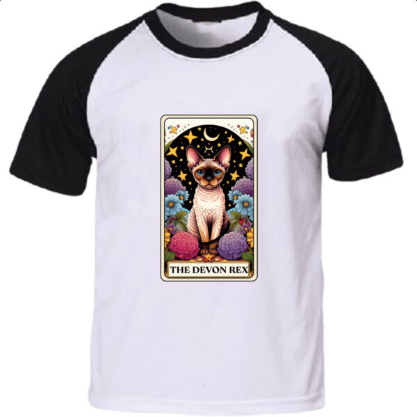 Camiseta Raglan Taro gato Devon Rex