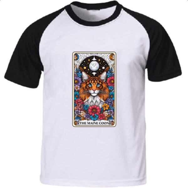 Camiseta Raglan Taro gato Maine Coon