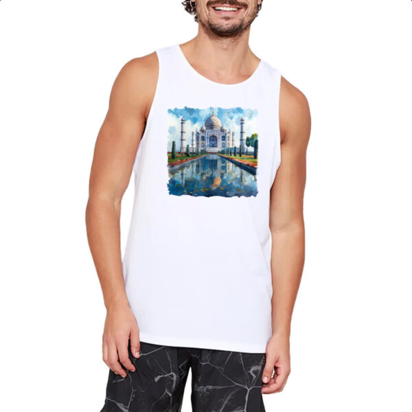 Camiseta Regata Taj Mahal watercolor - Imagem 2
