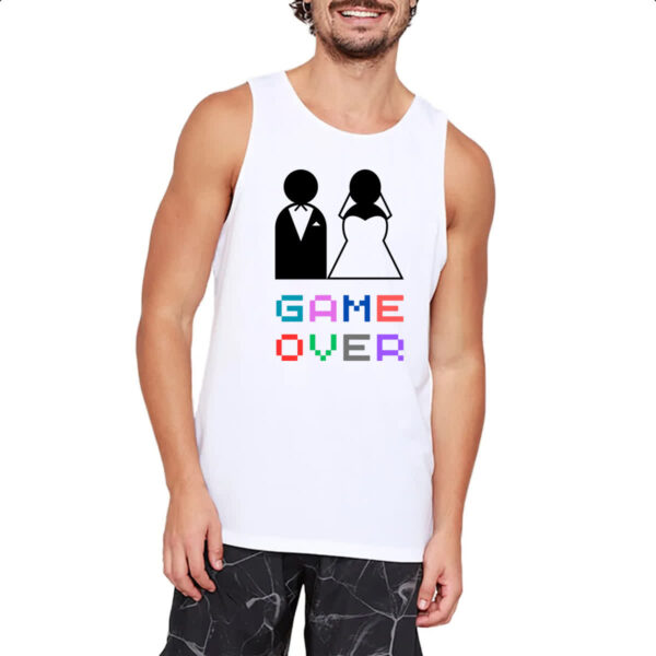 Camiseta Regata Casamento Game Over - Imagem 2
