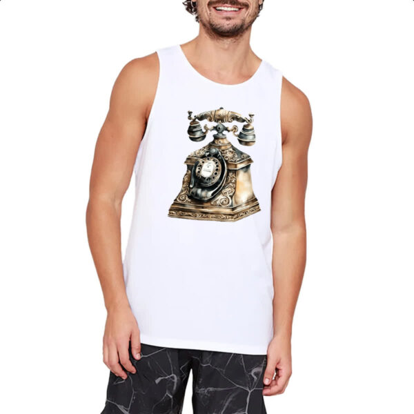 Camiseta Regata Telefone antigo vintage - Imagem 2