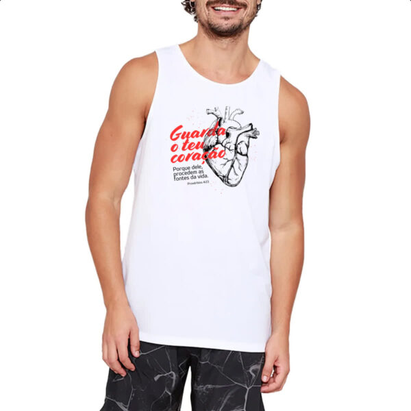 Camiseta Regata Gospel Proverbios 4-23 - Imagem 2