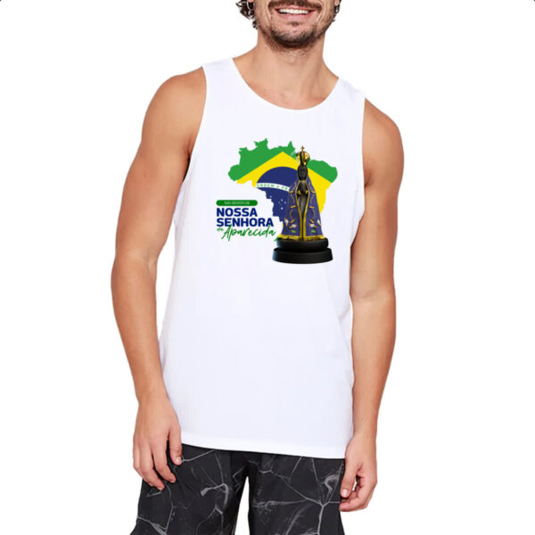 Camiseta Regata Devoto Nossa Sen Aparecida - Imagem 2