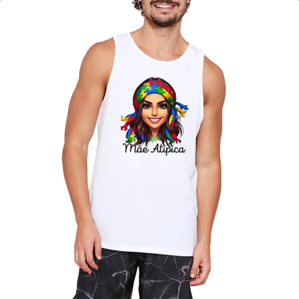 Camiseta Regata Mae Atipica Autismo - Imagem 2