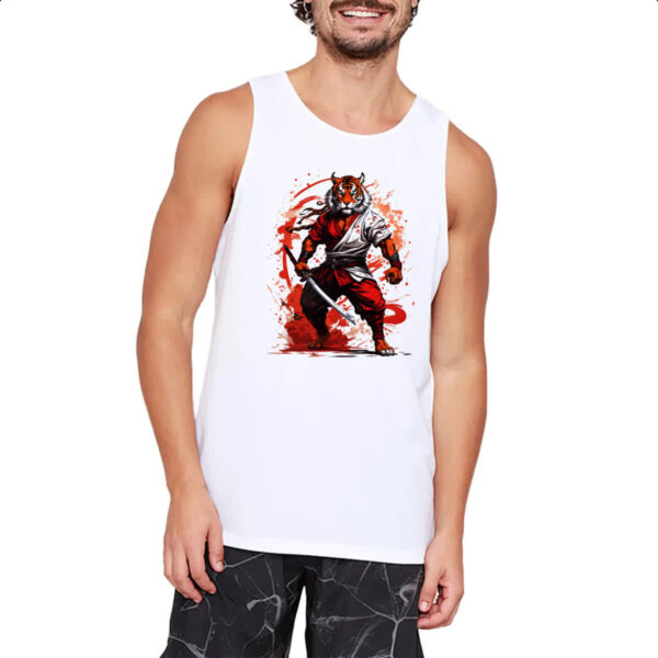 Camiseta Regata Tigre samurai splash arte - Imagem 2