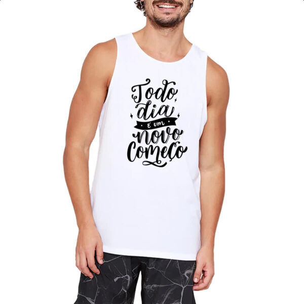 Camiseta Regata Todia dia novo comeco - Imagem 2