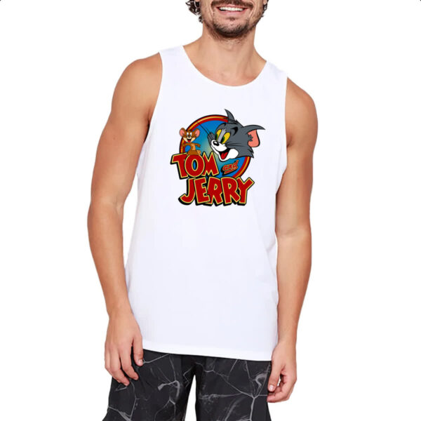 Camiseta Regata Tom e Jerry Logo Classico - Imagem 2
