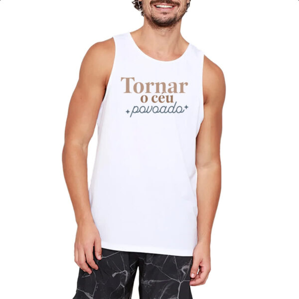 Camiseta Regata Tornar o ceu povoado - Imagem 2