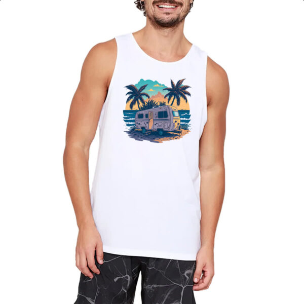 Camiseta Regata Trailer Acampamento Sunset - Imagem 2