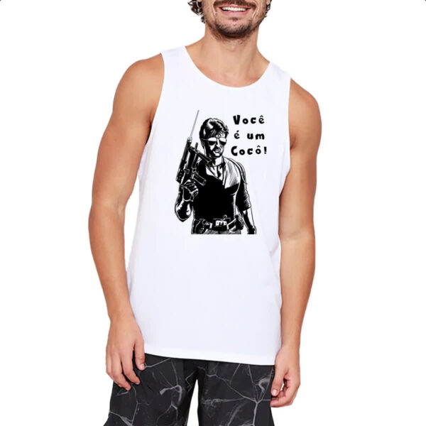 Camiseta Regata Stallone Cobra voce e um coco - Imagem 2