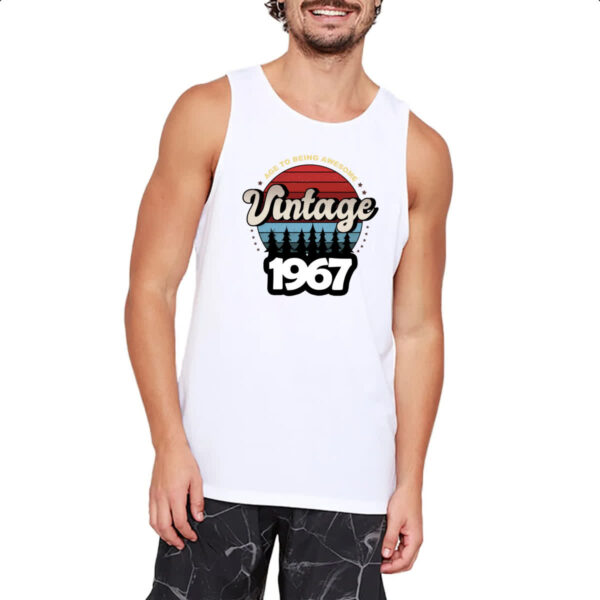 Camiseta Regata Vintage being awesome 1967 - Imagem 2