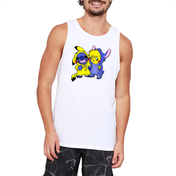 Camiseta Regata Stitch and Pikachu - Imagem 2