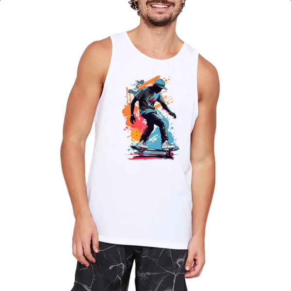 Camiseta Regata Street Skate Art Splash - Imagem 2