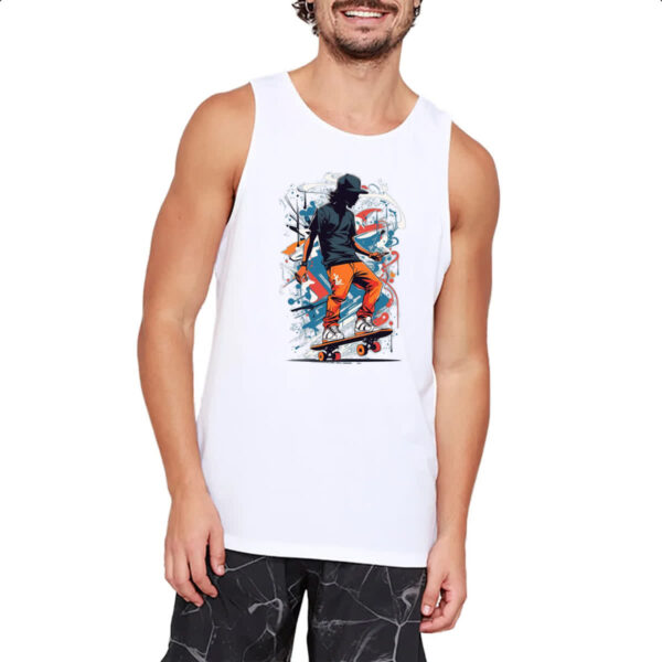 Camiseta Regata Street Skate Splash Art - Imagem 2