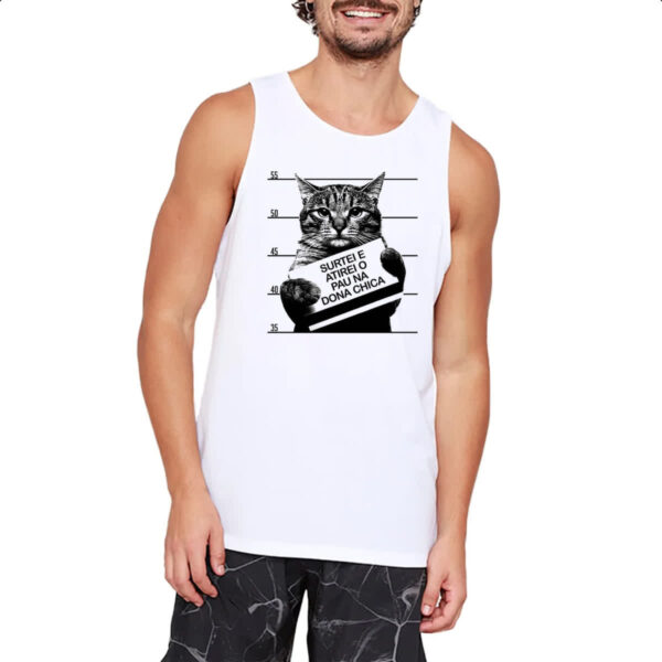 Camiseta Regata Surtei atirei pau dona chica - Imagem 2