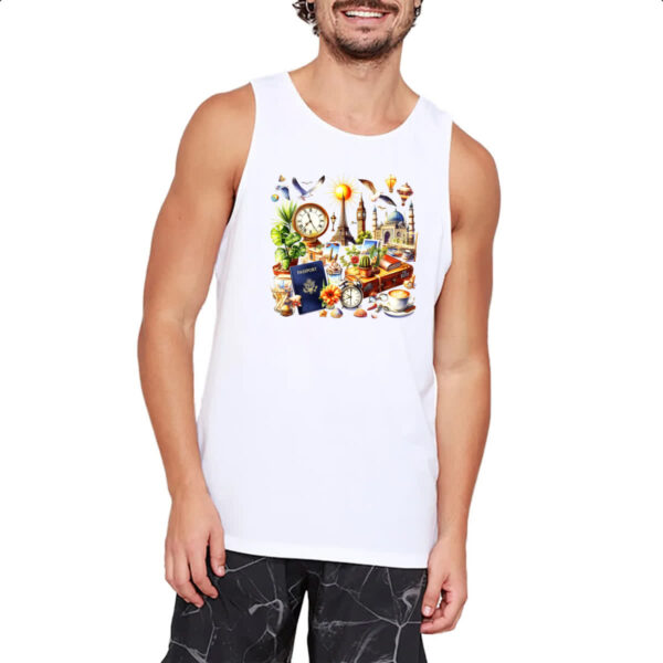 Camiseta Regata Viagem passaporte turismo - Imagem 2
