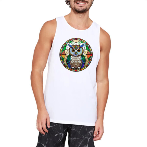 Camiseta Regata Vitral Coruja - Imagem 2