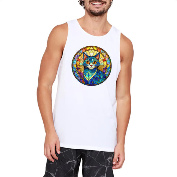 Camiseta Regata Vitral Gato - Imagem 2