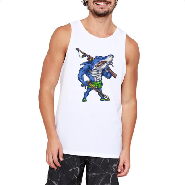 Camiseta Regata Tubarao cacador armado - Imagem 2