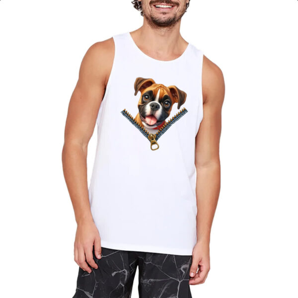 Camiseta Regata Boxer no Ziper - Imagem 2