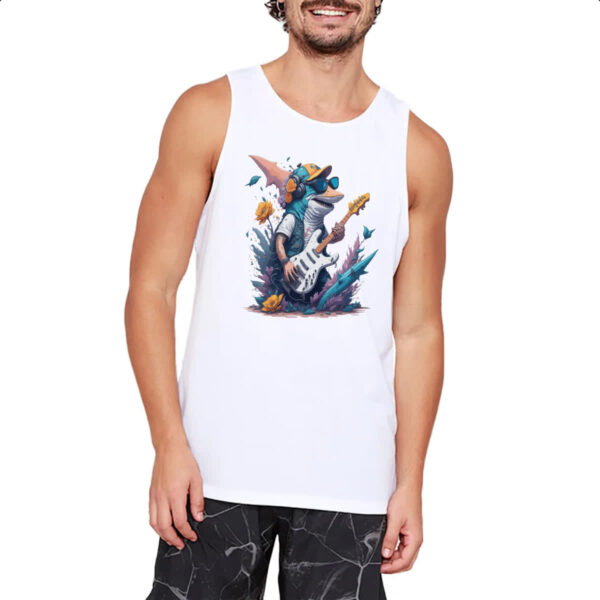 Camiseta Regata Tubarao guitarrista - Imagem 2