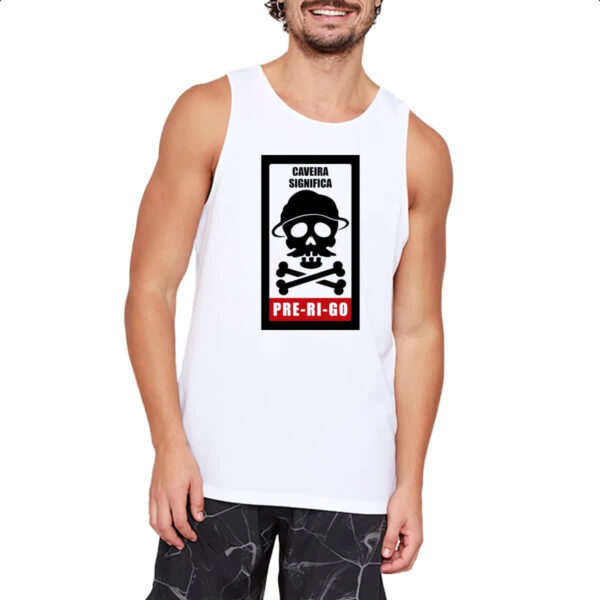 Camiseta Regata Caveira Perigo - Imagem 2