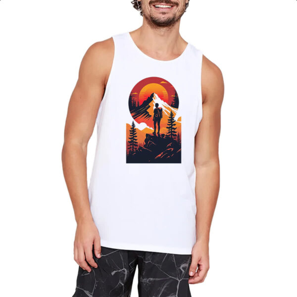 Camiseta Regata Viajante Mochileiro Sunset - Imagem 2