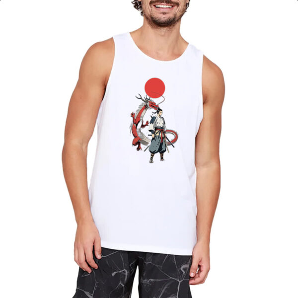 Camiseta Regata Samurai Dragao sol nascente - Imagem 2