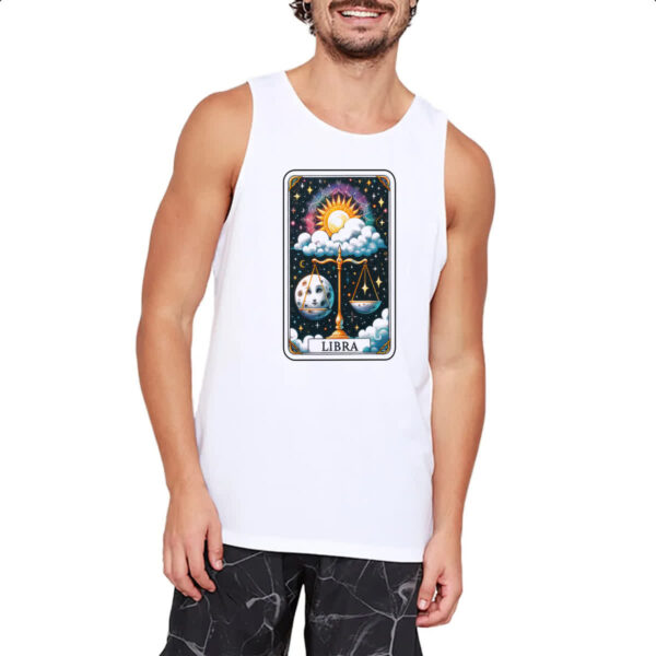 Camiseta Regata Signo Carta Taro Libra - Imagem 2