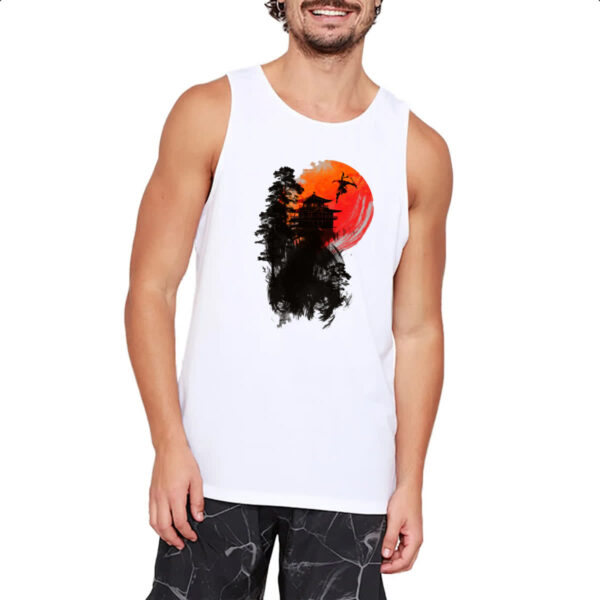 Camiseta Regata Ninja sob a lua de sangue - Imagem 2