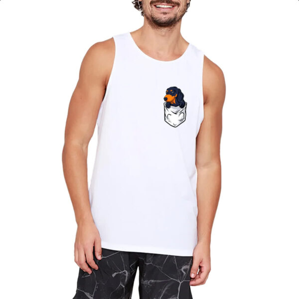 Camiseta Regata Cachorro Dachshund no bolso - Imagem 2