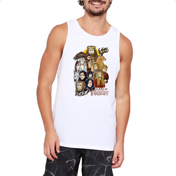 Camiseta Regata Game of thrones - Cartoon print - Imagem 2