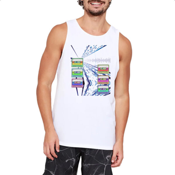 Camiseta Regata Fitas K7 anos 80 difusion art - Imagem 2