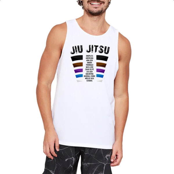 Camiseta Regata Jiu Jitsu faixas e golpes - Imagem 2