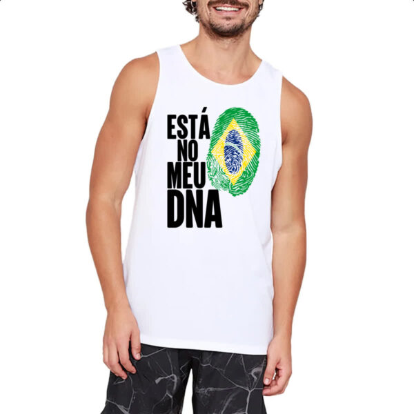 Camiseta Regata Esta no meu DNA Brasil - Imagem 2