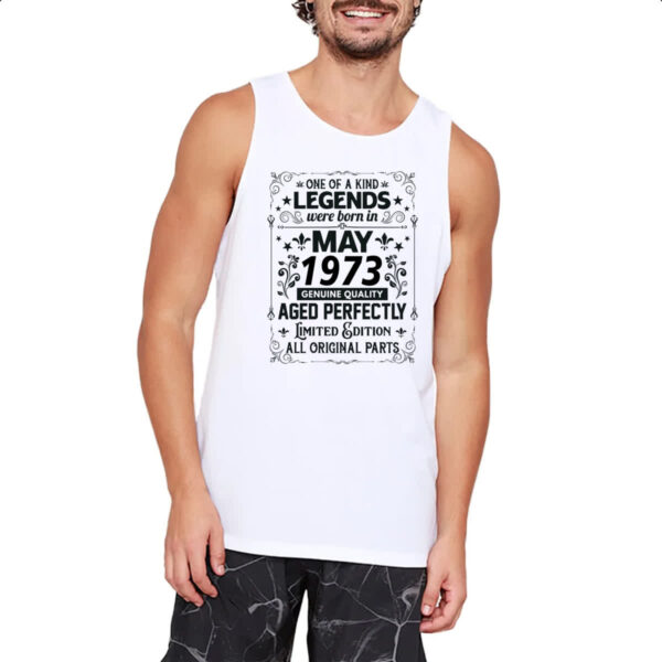 Camiseta Regata Legends Were Born MAI-1973 - Imagem 2